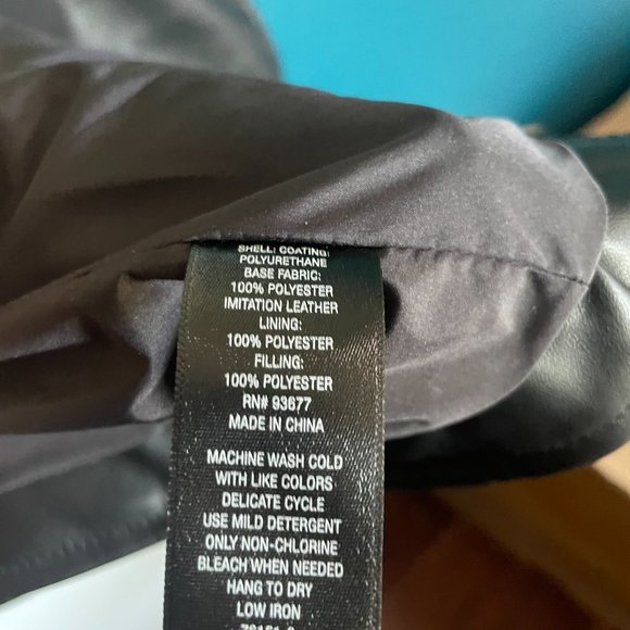 NWT Quilted Imitation Leather Plus Size Moto Jacket 3X - Picture 4 of 9